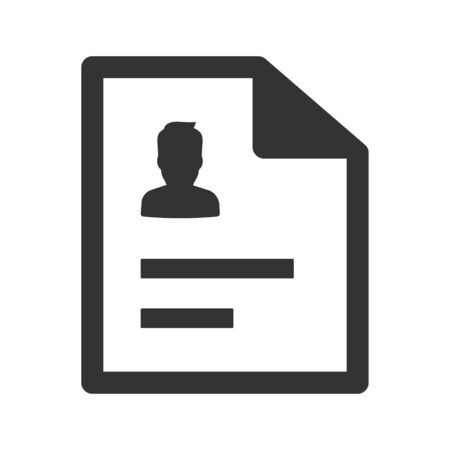 Employee profile iconのイラスト素材