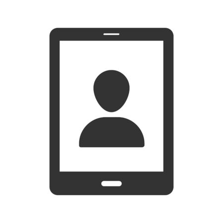 Mobile account login iconのイラスト素材