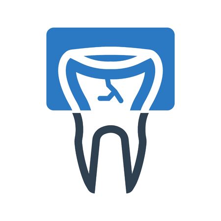 Teeth x-ray iconのイラスト素材