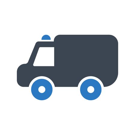 Dental clinic car iconのイラスト素材