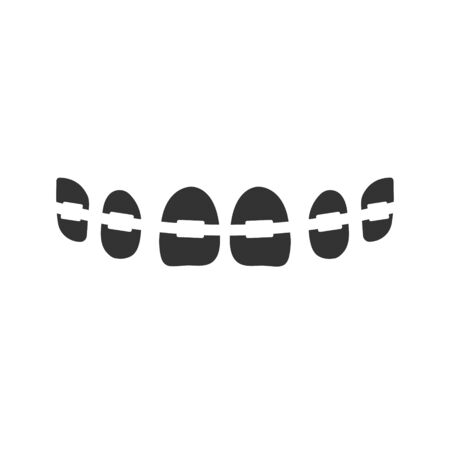 False teeth iconのイラスト素材