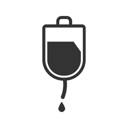Saline bag icon, infuse iconのイラスト素材