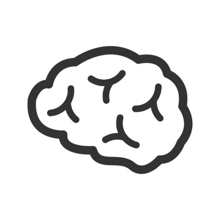 Human brain iconのイラスト素材
