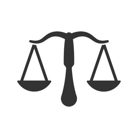 Business Law, Currency balance iconのイラスト素材