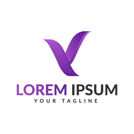 Y modern letter logo design. Y letter logoのイラスト素材