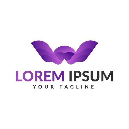 Letter W Logo. W Letter Design Vectorのイラスト素材