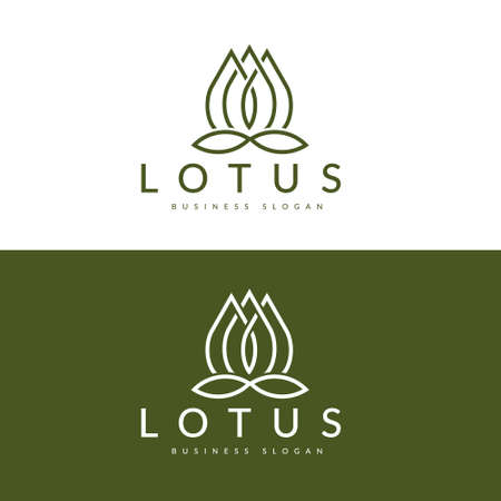 Lotus Flower Logo Design Vector Templateのイラスト素材