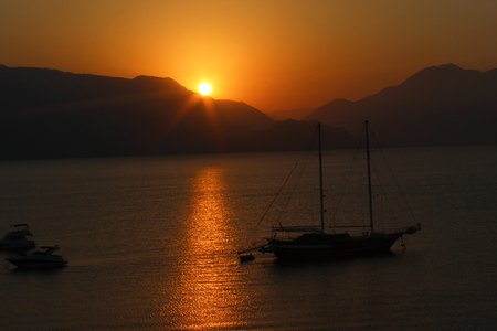 sunsetの写真素材