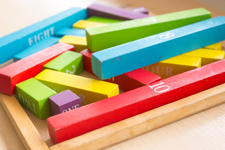 children toys for learning for skillsの写真素材