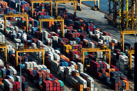 Container for transportation, logistic import export concept