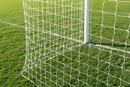 soccer goal and Net ballの写真素材