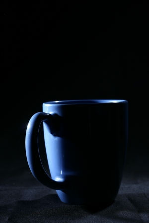 A Photo of a Blue Coffee Mugの写真素材