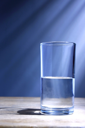 Glass of cold waterの写真素材