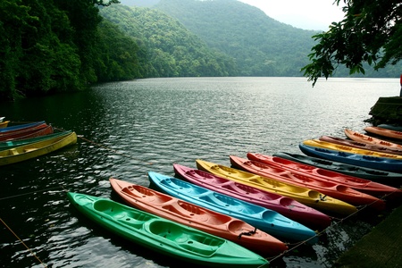Bulusan natural volcano lake park in Bulusan Sorsogon in the Bicol region of the Philippines in Asiaの素材