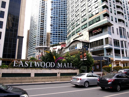 Bars and restaurants as well as sites and attractions at the Eastwood City in the Philippinesの素材