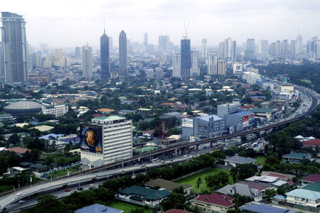 Buildings and skyscrapers in  Metro Manila, Philippines