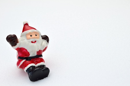 santa claus on snowの写真素材