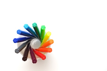 colorful pensの写真素材