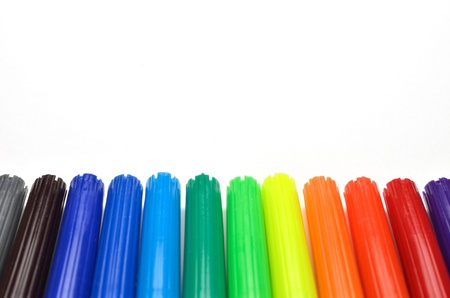 colorful pensの写真素材