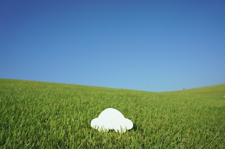 car and green and skyの写真素材