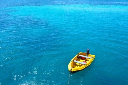 boat on seaの写真素材