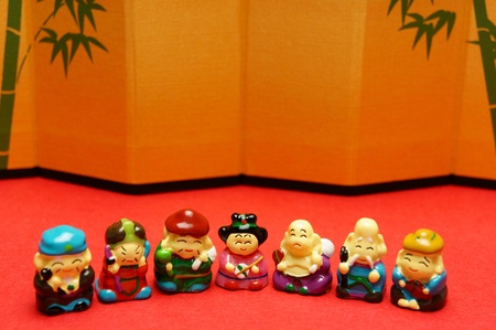 japanese god ,shichi-fuku-zinの写真素材