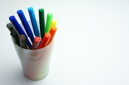 Set of felt-tip pens of different の写真素材
