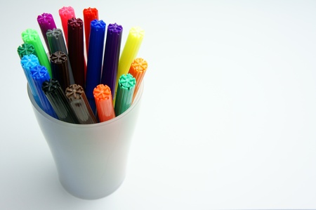Set of felt-tip pens of different の写真素材