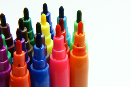 Set of felt-tip pens of different の写真素材