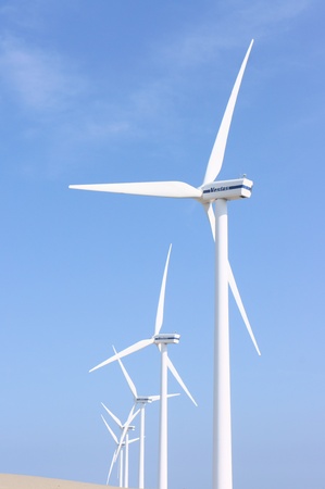Power generation wind farmの写真素材