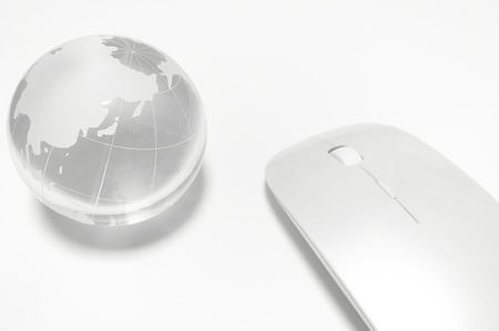 globe and mouseの写真素材