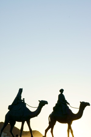 The bronze statue of a camel  の写真素材