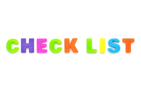 alphabet CHECK LISTの写真素材