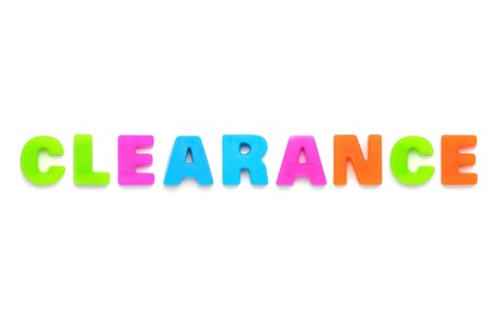 alphabet CLEARANCEの写真素材