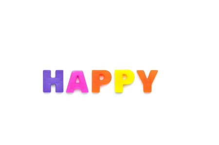 alphabet HAPPYの写真素材