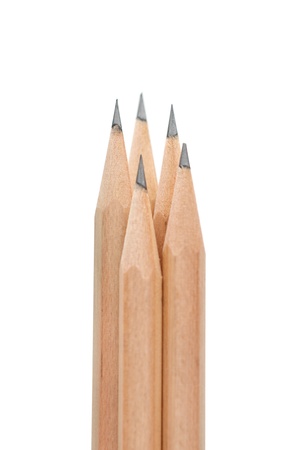 pencils on whiteの写真素材