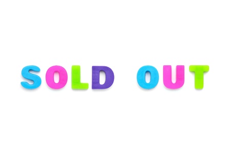 SOLD OUTの写真素材
