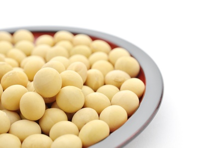 soybean isolated on white backgroundの写真素材