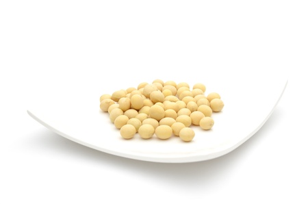 soybean isolated on white backgroundの写真素材