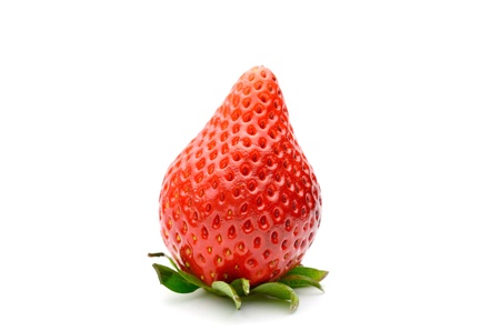 strawberry isolated on white backgroundの写真素材