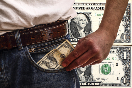 Exchange rate changes - dollar - financial savingsの写真素材