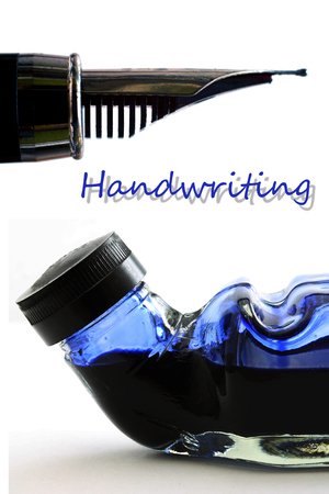 Handwriting - pen and inkの写真素材