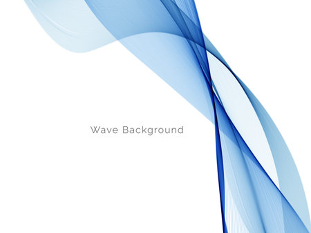 Modern Blue wave design background vectorのイラスト素材
