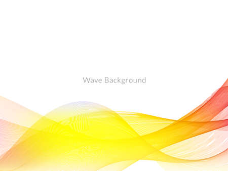 Smooth stylish colorful wave background vectorのイラスト素材