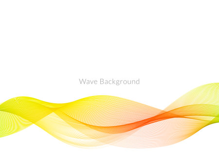 Decorative background with colorful wave design vectorのイラスト素材