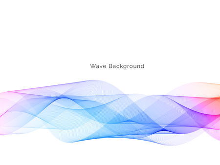 Colorful smoke wave design modern background vectorのイラスト素材