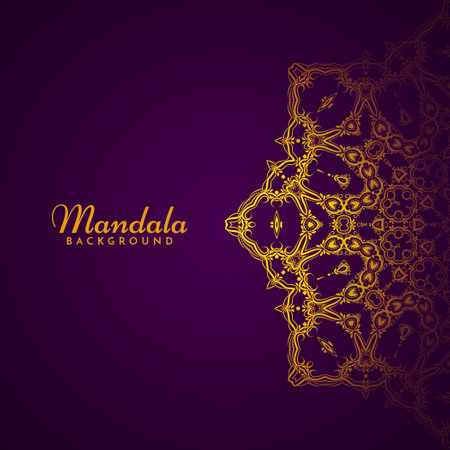 Beautiful mandala design luxury background vectorのイラスト素材