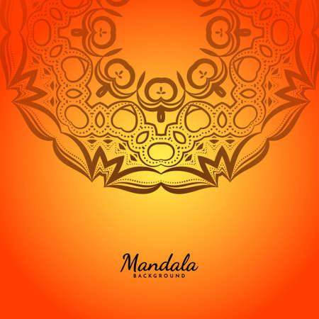 classic design mandala stylish background vectorのイラスト素材
