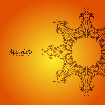 beautiful mandala design decorative background vectorのイラスト素材
