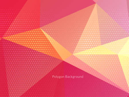 Abstract polygonal triangles colorful background vectorのイラスト素材